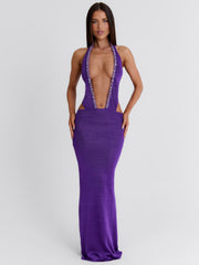 IRISS MAXI DRESS PURPLE