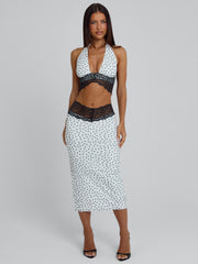 JAZARA TOP BLACK POLKA DOT