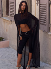 KARLEY CROP TOP BLACK