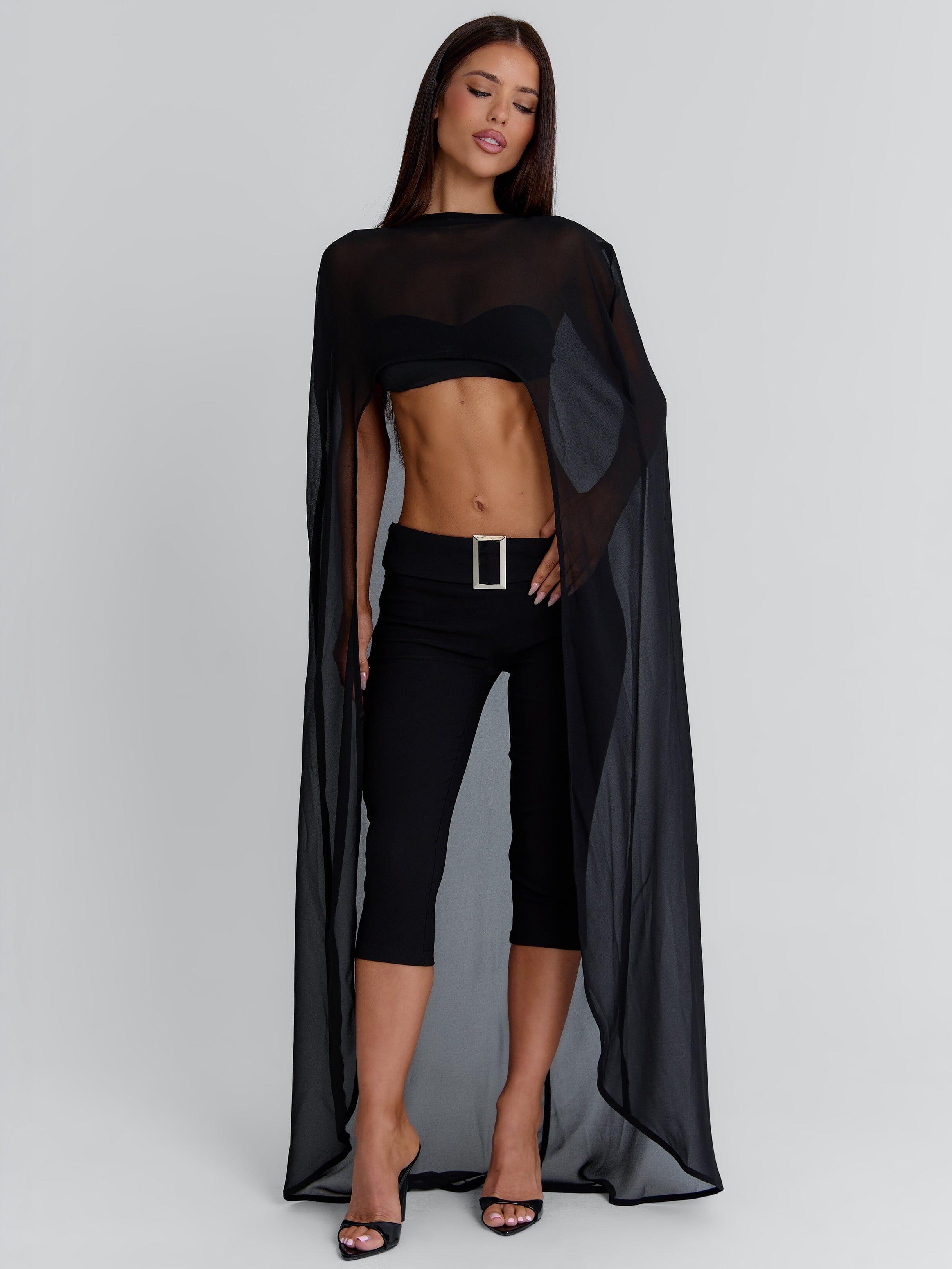 KARLEY CROP TOP BLACK
