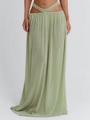 KAYLEY MAXI SKIRT SAGE
