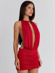 LECIA MINI DRESS RED