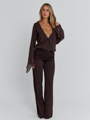 LENNA PANT CHOCOLATE