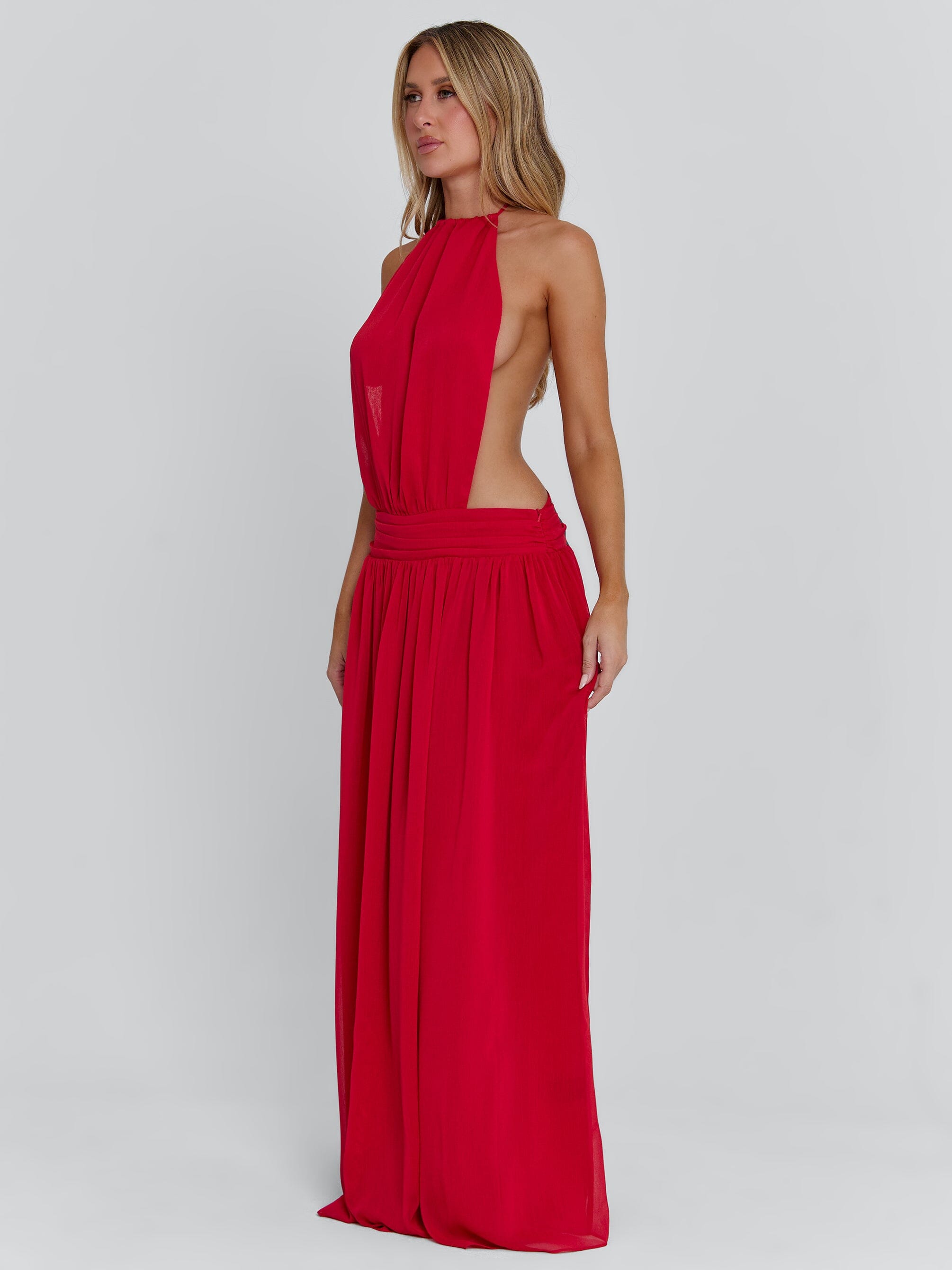 LORETTA MAXI DRESS RED