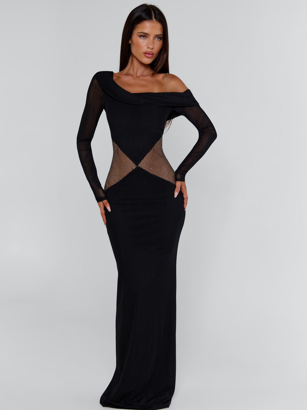 LUMINA MAXI DRESS BLACK