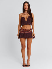 MARIELLE TOP MAROON