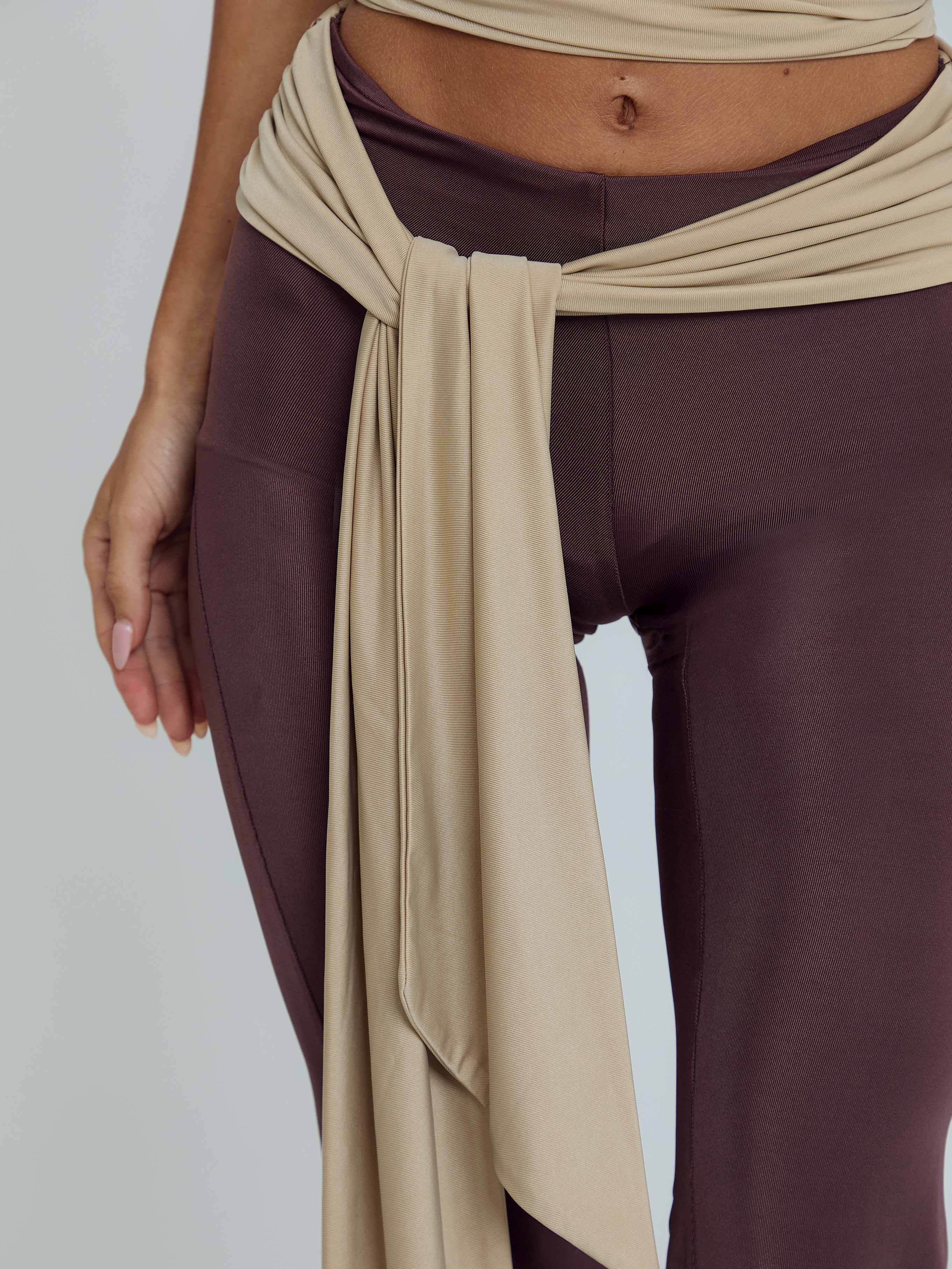 MINNA PANT BROWN TAN