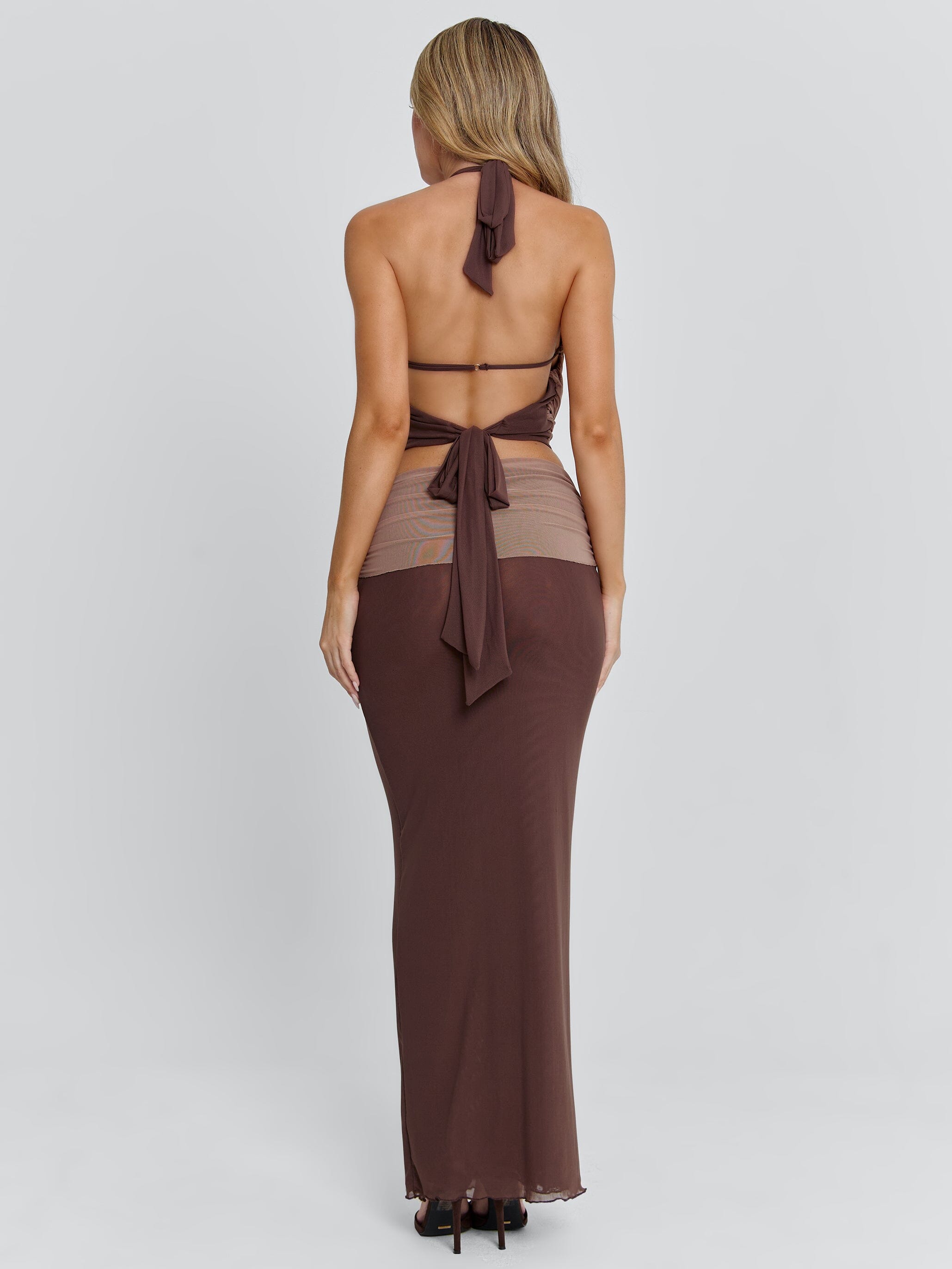 NERINA TOP CHOCOLATE