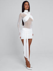 OLYRA MINI DRESS WHITE
