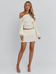 ORENA MINI SKIRT IVORY