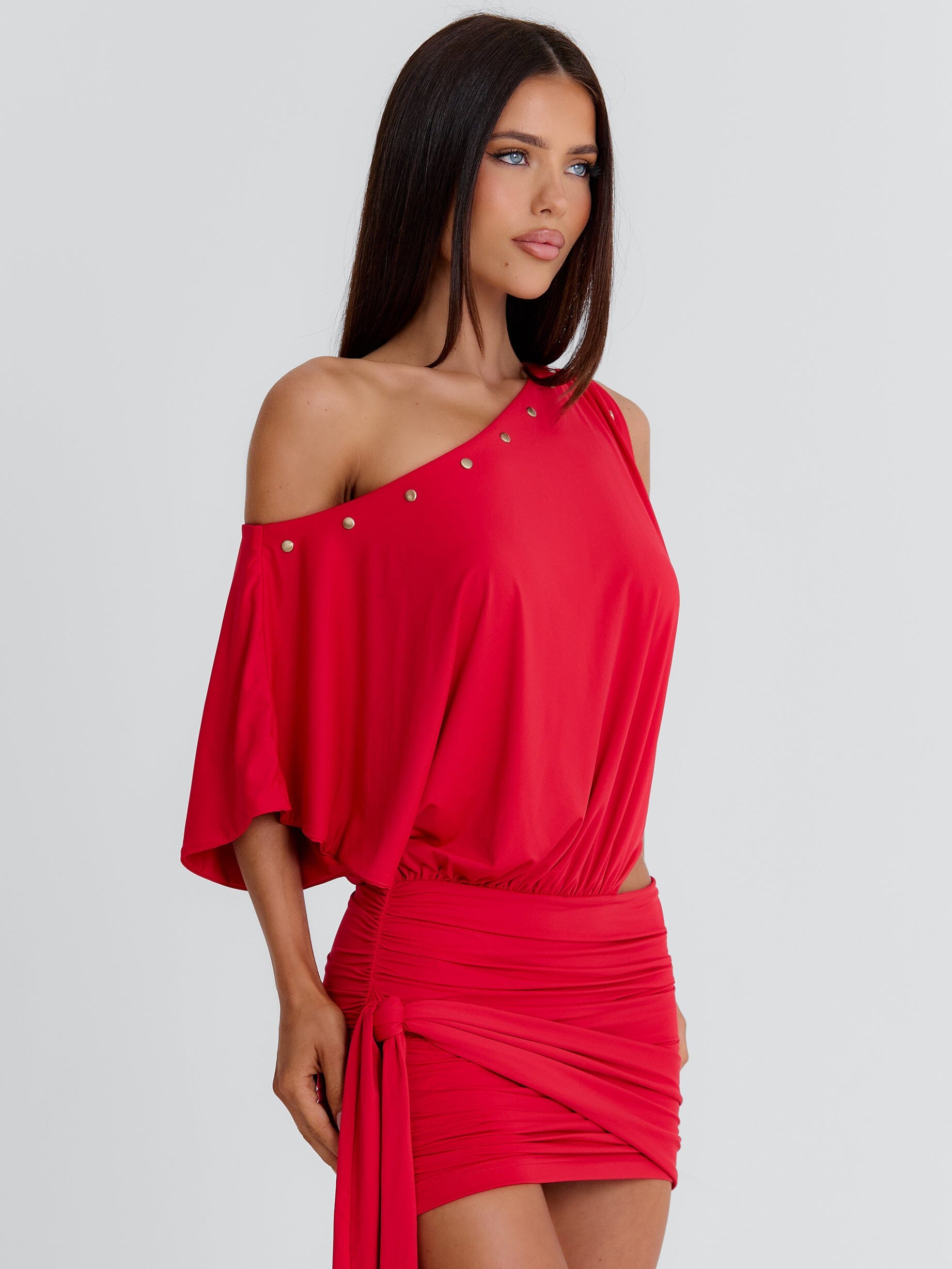 OTHELLIO MINI DRESS RED