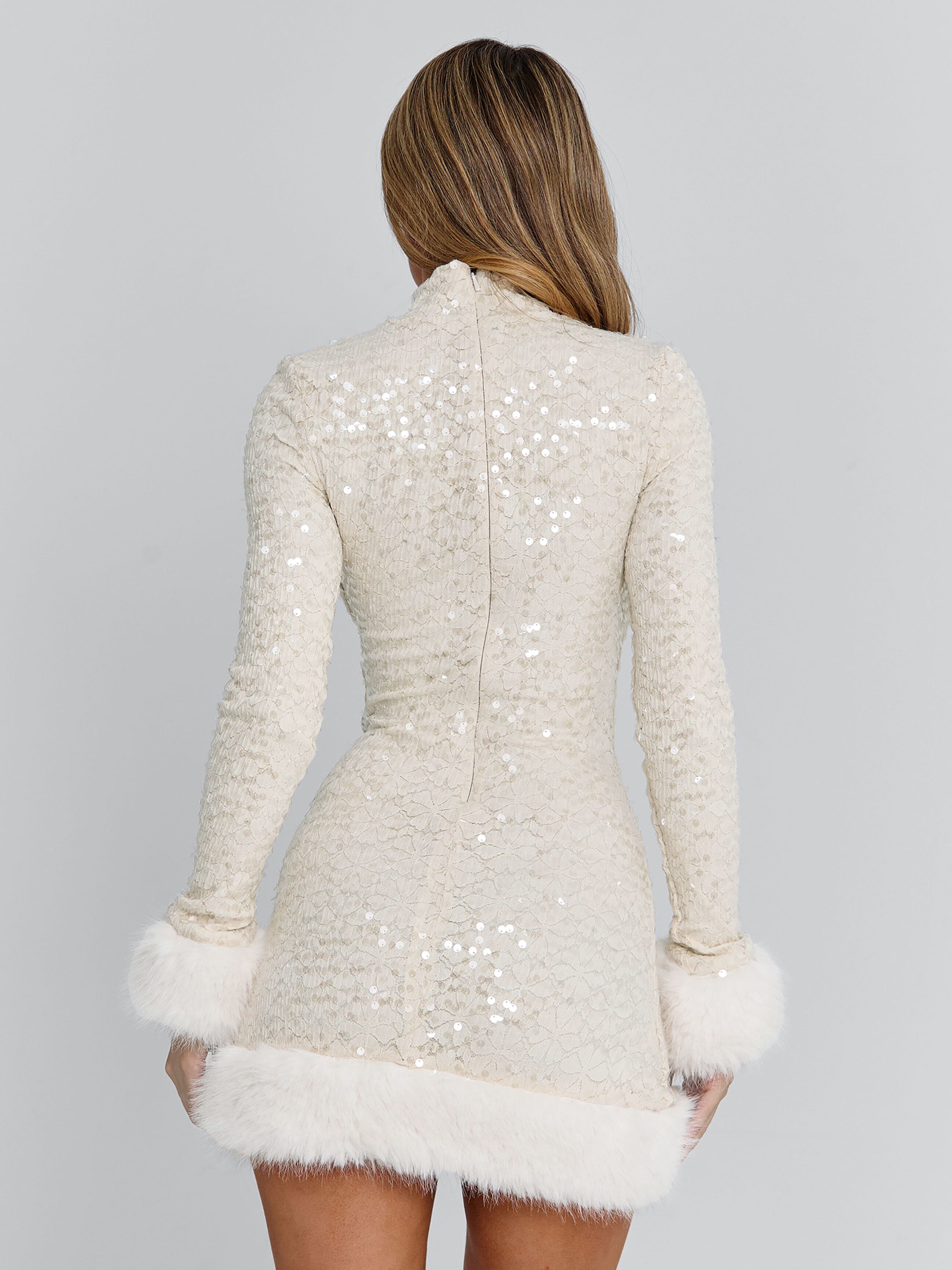 OMEYA MINI DRESS WHITE
