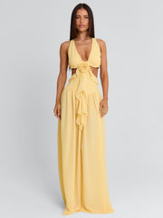 RAELYN MAXI DRESS YELLOW