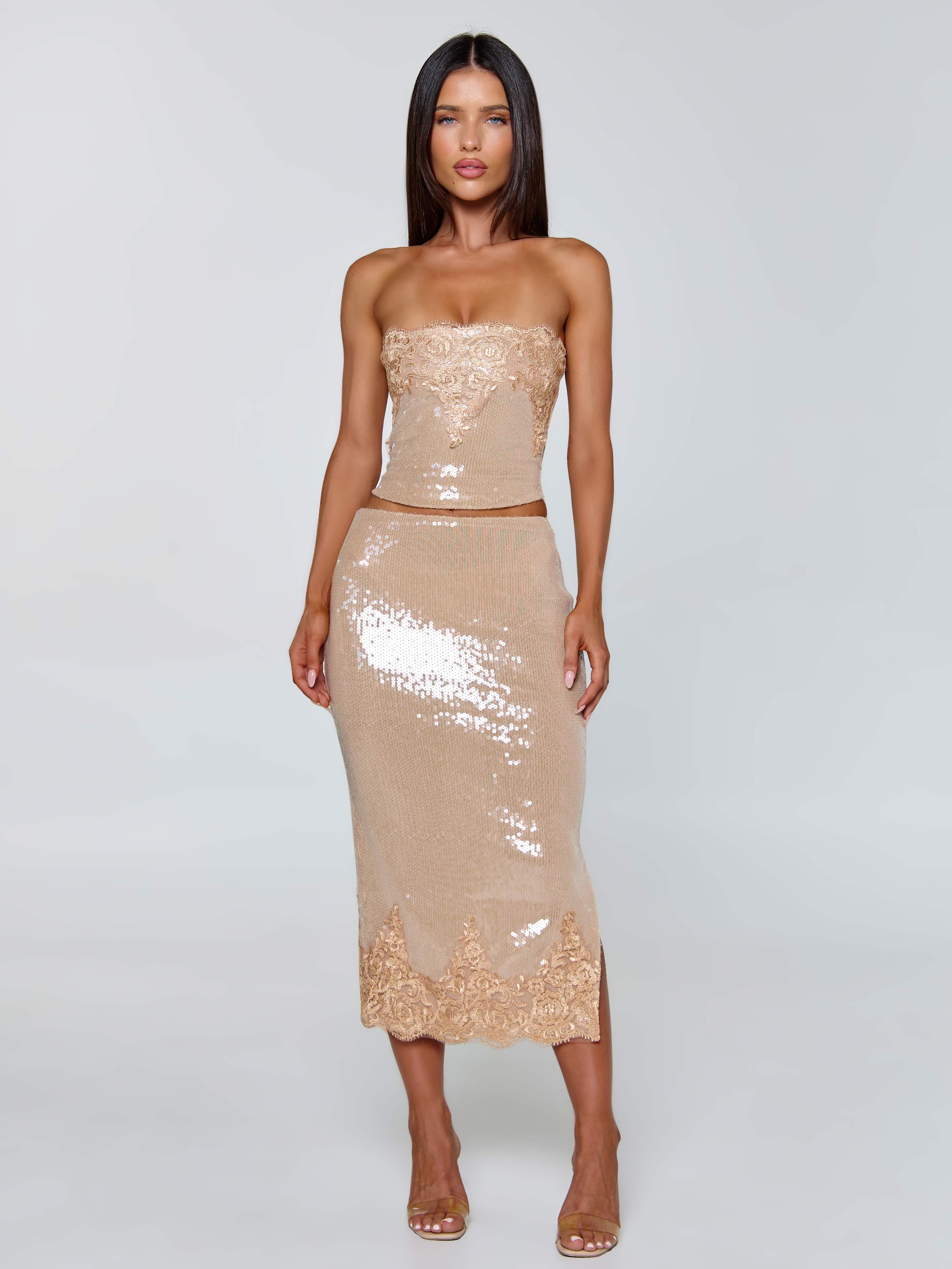 SAELA TOP BEIGE