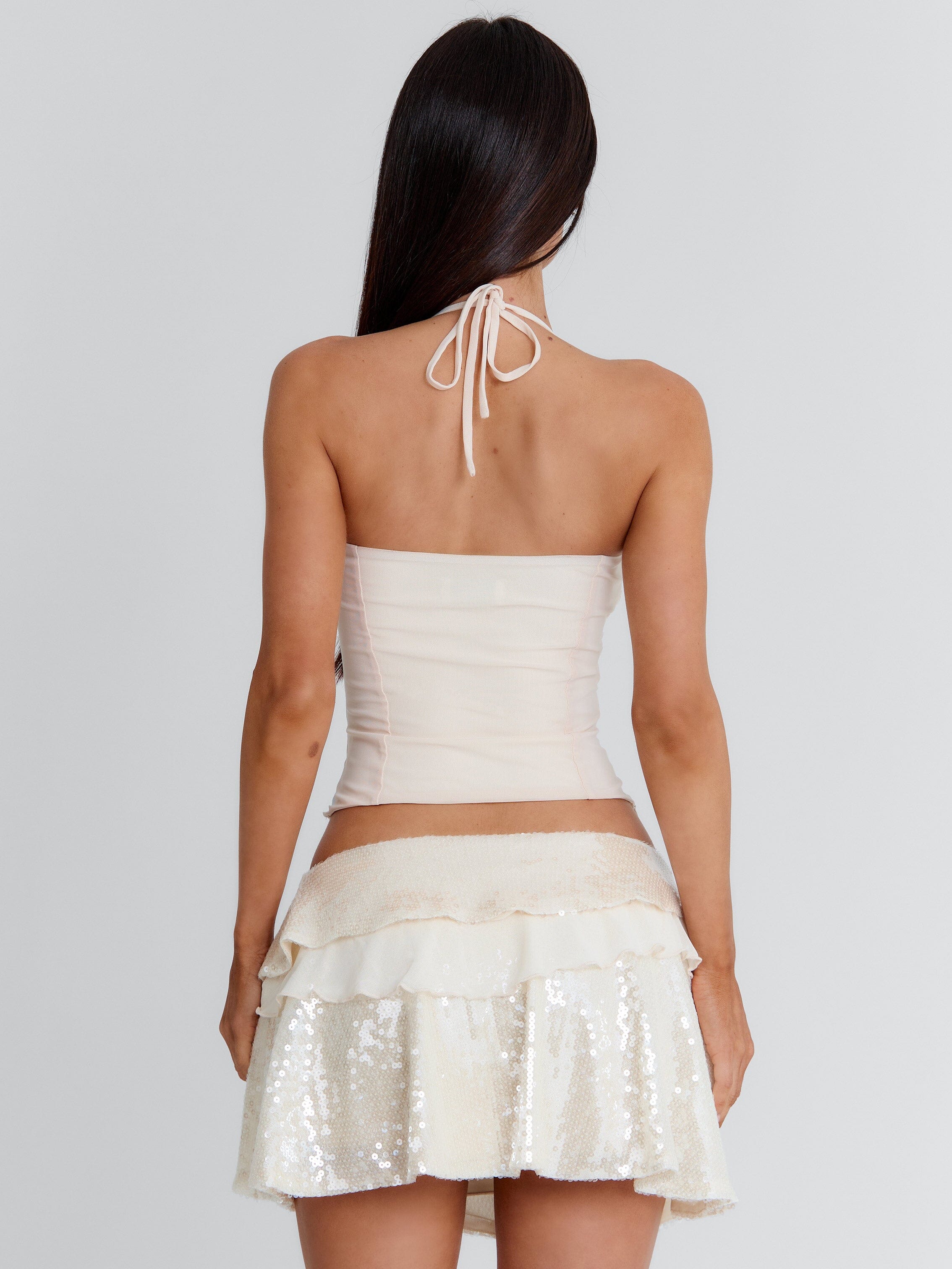 STACY MINI SKIRT IVORY