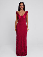 SYLORA MAXI DRESS RED
