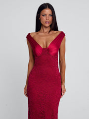 SYLORA MAXI DRESS RED