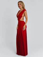 THESSA MAXI DRESS RED
