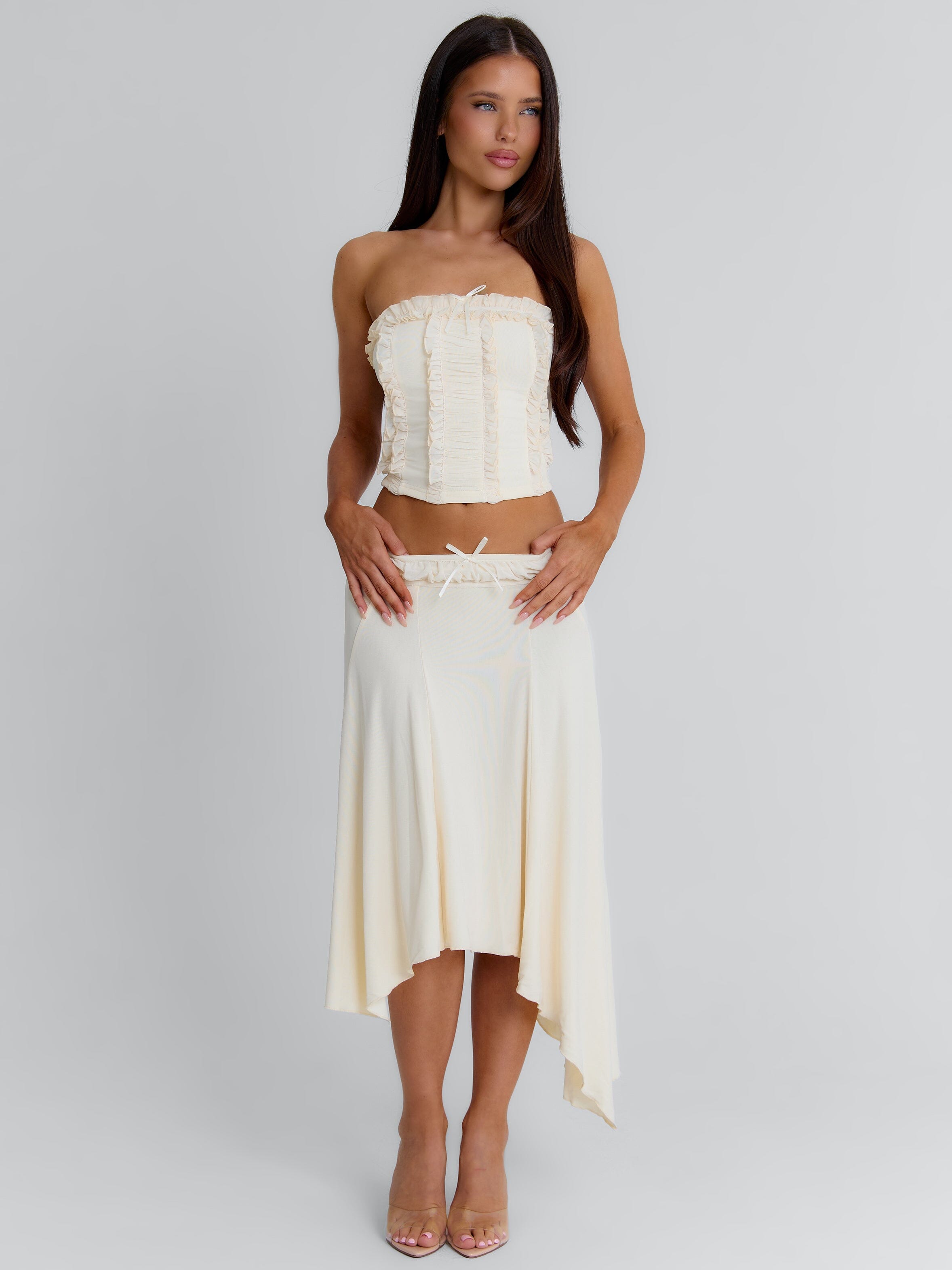 VAL CROP TOP CREAM