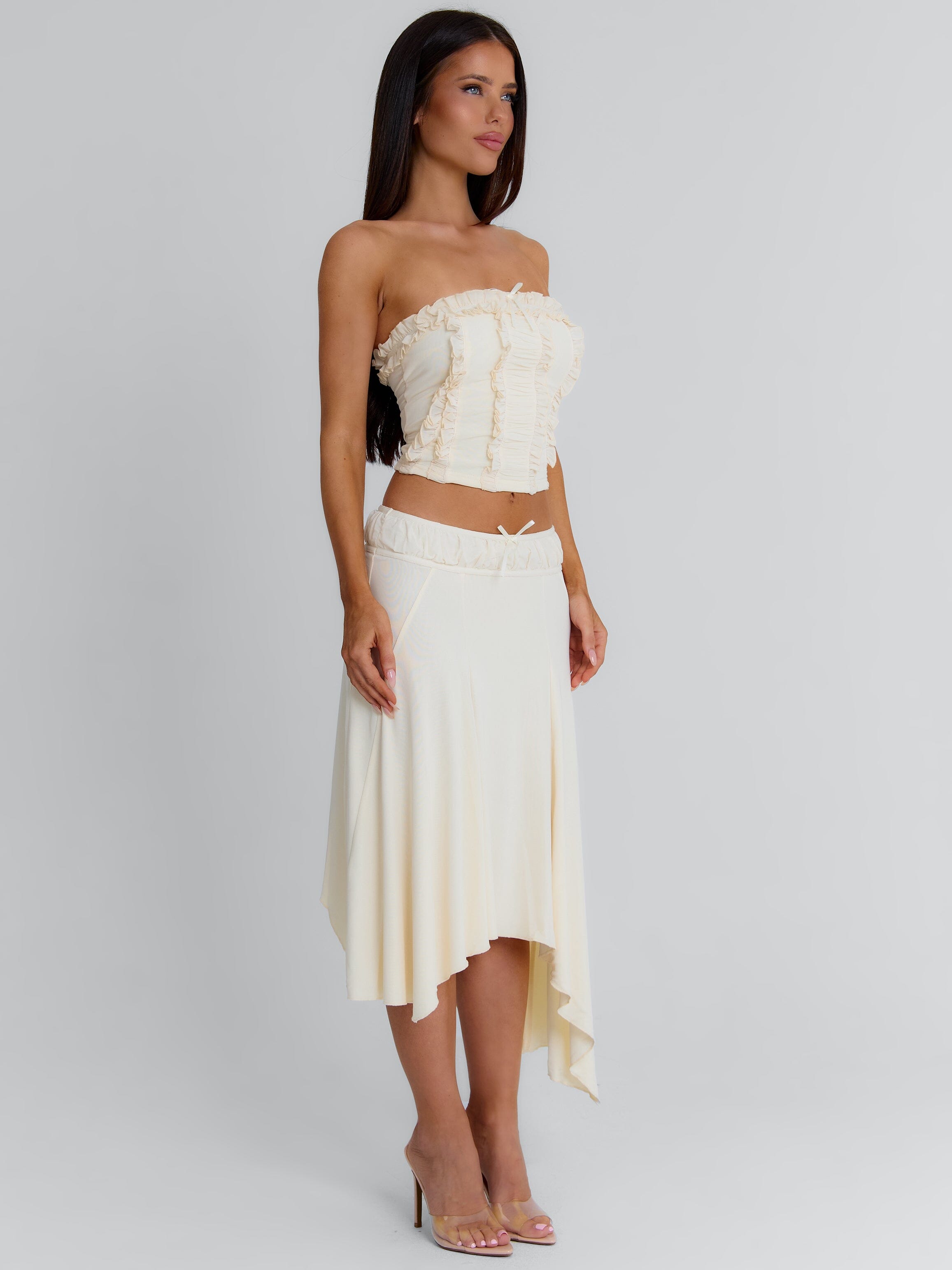 VAL MIDI SKIRT CREAM