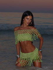 YVON MINI SKIRT GREEN