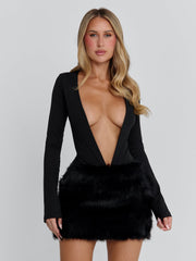 ZANIRA MINI DRESS BLACK
