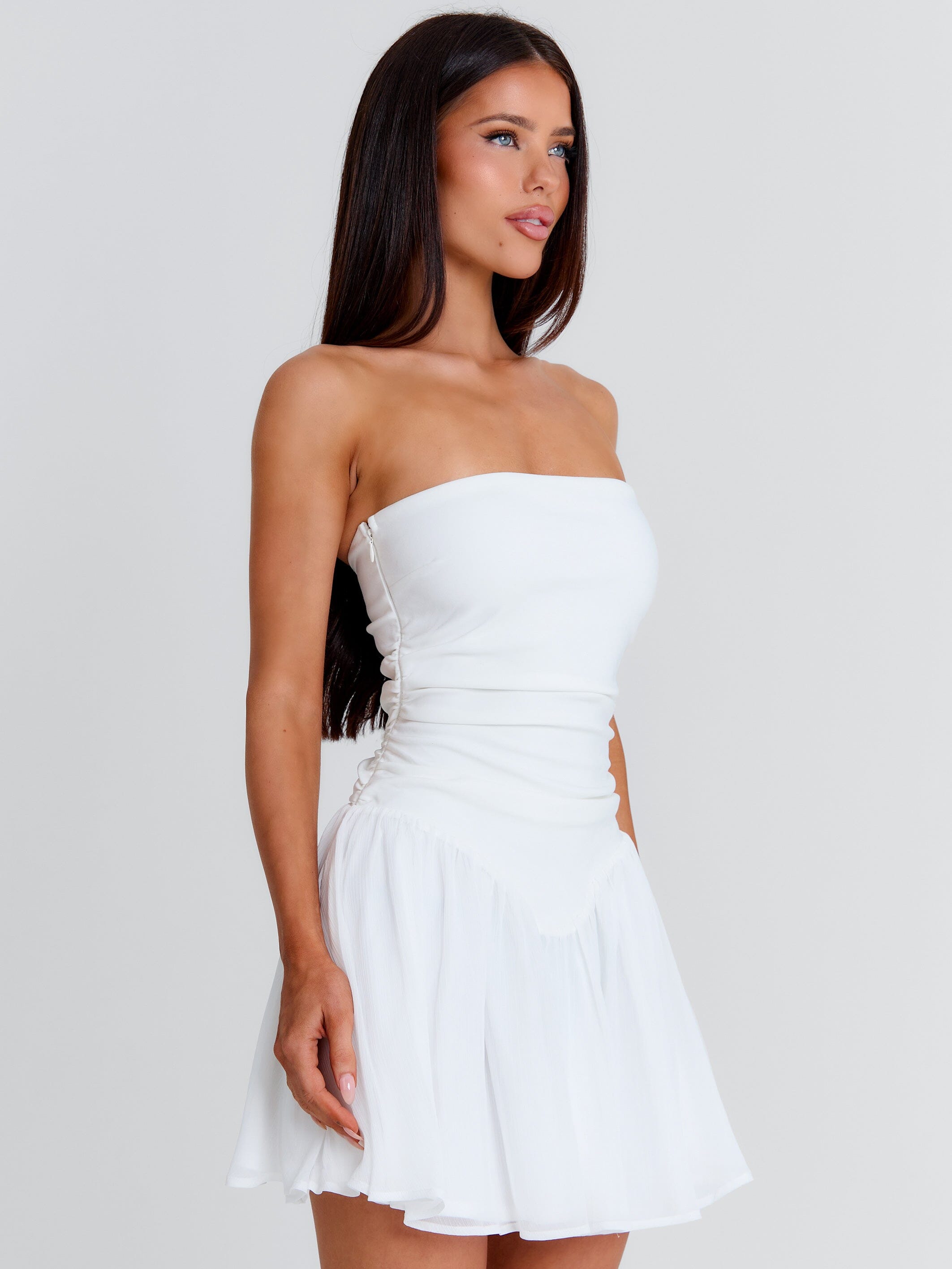 ZARIAH MINI DRESS WHITE