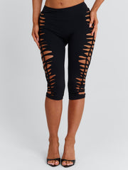 ZHERA CAPRI PANTS BLACK