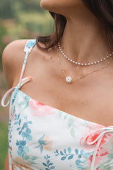 Viola Necklace Set - Pearl/Gold