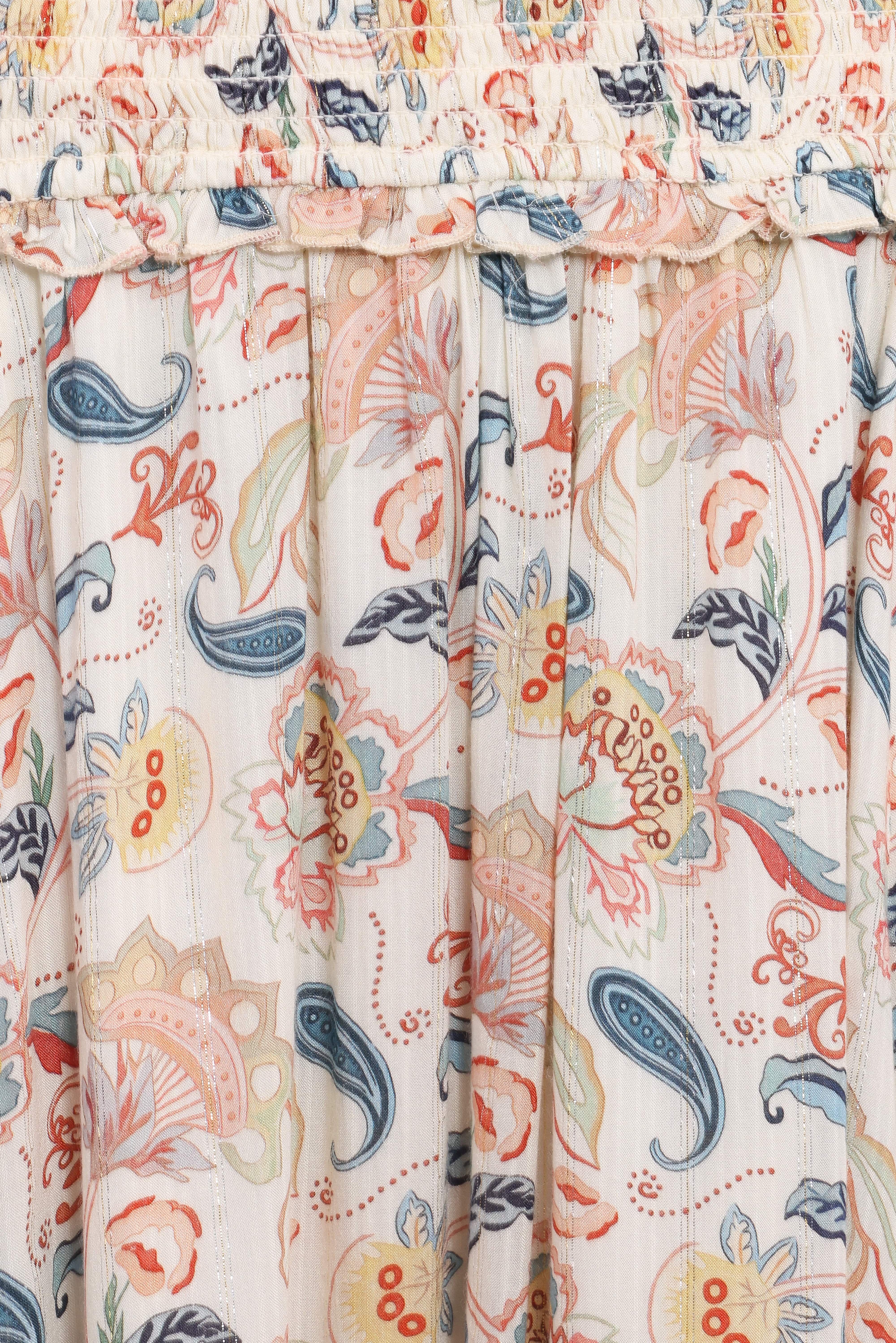Seana Shirred Waist Maxi Skirt - Paisley