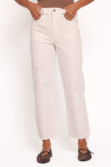 Sundaze Straight Leg Jean - Swan